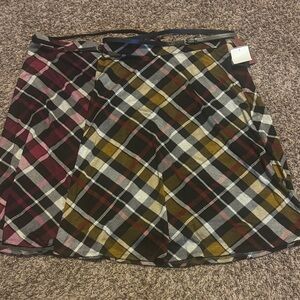 Plaid Women's Skirt - Multicolor